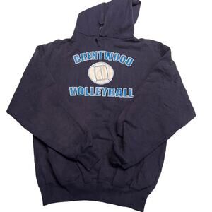 Brentwood Volleyball Blue Pullover Hoodie Size Medium